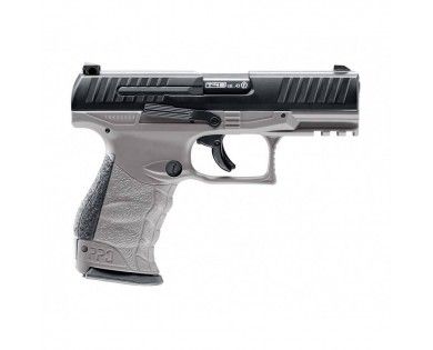 Pistolet de défense Umarex Walther PPQ M2 T4E Tungsten Gray calibre 43 - 5 joules 