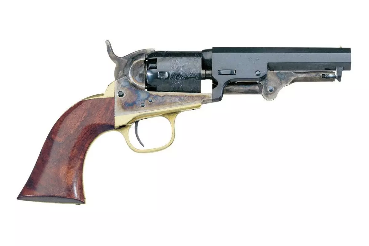 Revolver Uberti 1848-1849 POCKET .31 4"" ANTIQUE POUDRE NOIRE 