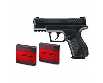Pistolet Umarex XBG calibre 4.5 mm BBs 3 Joules + 10 capsules CO2 