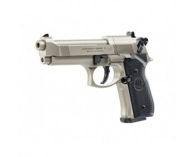 Pistolet Umarex Beretta M92 FS nickelé calibre 4.5 mm diabolo 3,5 Joules 