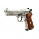 Pistolet Umarex Beretta M92 FS Nickel Wood calibre 4.5 mm diabolo 3,5 Joules 
