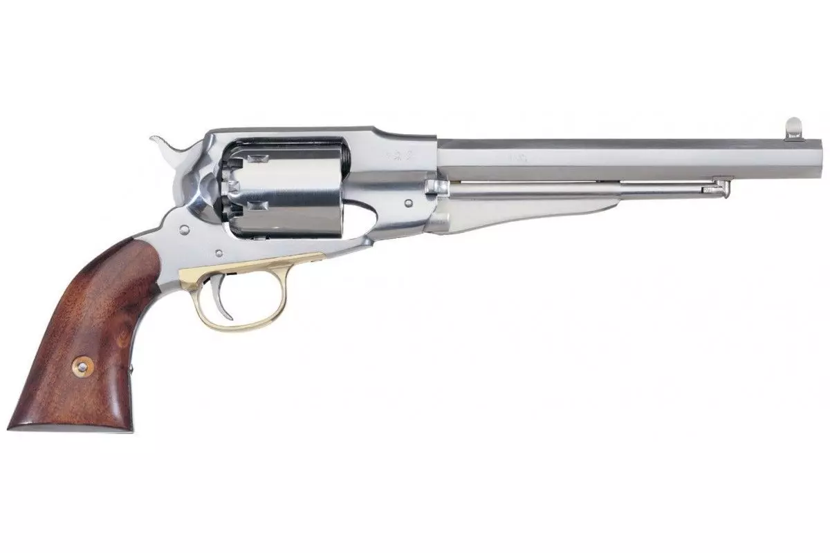 Revolver Uberti 1858 NEW ARMY INOX .44 8"" POUDRE NOIRE 