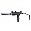 Pistolet Umarex IWI mini Uzi CO2 calibre 4.5 BBs 2,7 Joules + silencieux 