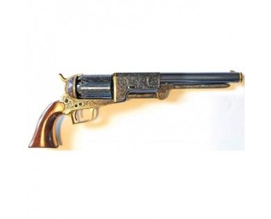 Revolver Uberti WALKER .44 .9"" GRAVE INCRUSTE OR-BLEU POUDRE NOIRE 