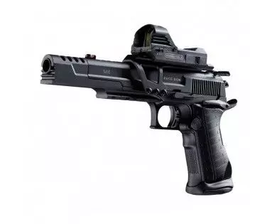 Pistolet Umarex UX Race Gun Kit CO2 calibre 4.5 mm BBs 2,6 Joules + rail + red dot 