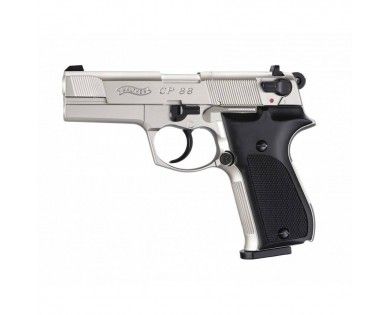 Pistolet Umarex Walther CP88 Nickel CO2 calibre 4.5 mm diabolo 3,5 Joules 