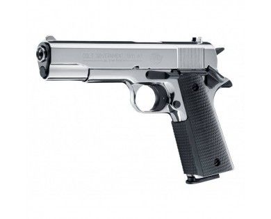Pistolet à blanc Umarex Colt Government 1911 chrome 9 mm PAK 