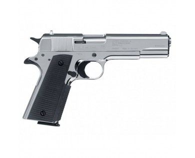 Pistolet à blanc Umarex Colt Government 1911 chrome 9 mm PAK 