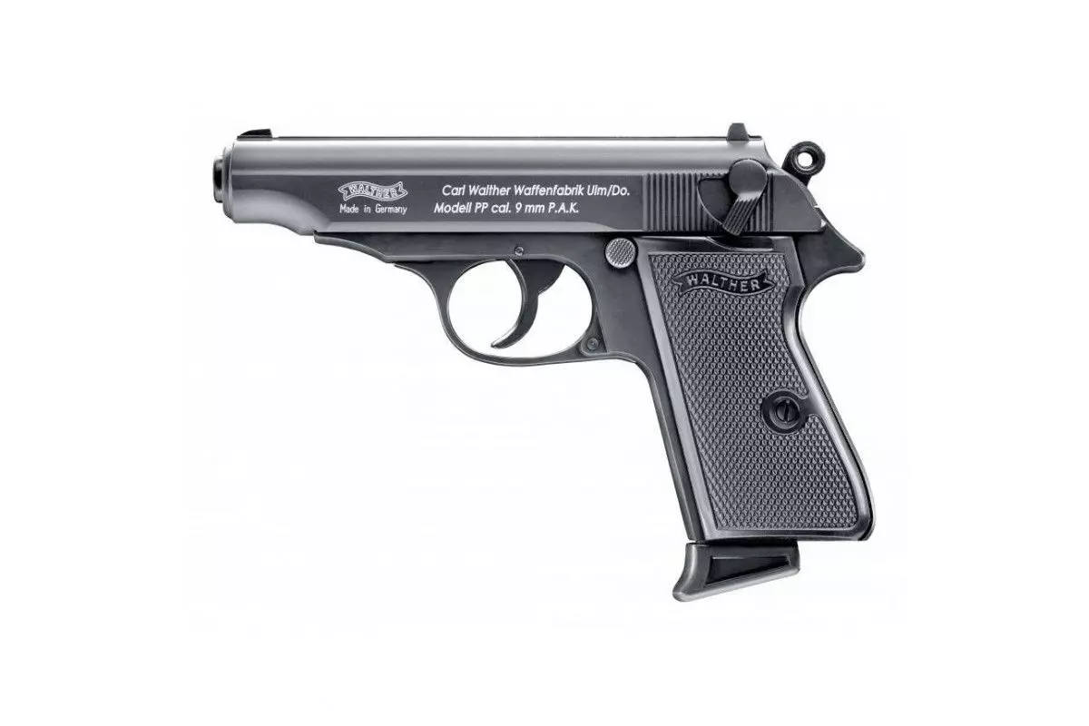 Pistolet à blanc Umarex Walther PP noir 9 mm PAK 