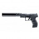 Pistolet à blanc Umarex Walther PPQ M2 Navy noir 9 mm PAK + silencieux 