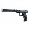 Pistolet à blanc Umarex Walther PPQ M2 Navy noir 9 mm PAK + silencieux 