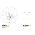 Lunette Sig Sauer Bravo4 4x32 calibre 556/762 0,5 MOA + RomeoZero 3 MOA 