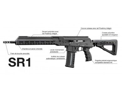 CARABINE IZHMASH KALASHNIKOV SR-1 CALIBRE 223 REM 16'' 