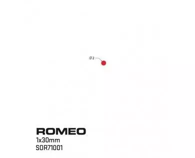 Viseur Sig Sauer ROMEO7 1x30 dot 2 MOA montage Picatinny 1.535" QD 