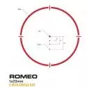 Combo Sig Sauer viseur ROMEO4H 1x20 Ballistic CirclePlex 1 MOA & magnifier JULIET4 4x24 montage Picatinny QR basculant 90° 