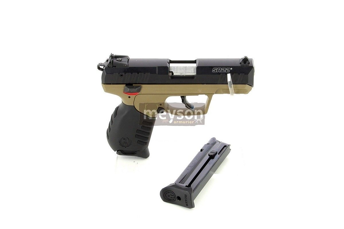 Pistolet Ruger SR22PB FDE CALIBRE 22lr Pistolet Ruger SR22PB FDE CALIBRE 22lr