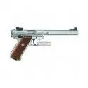 Pistolet Ruger Mark IV Cal. 22LR 10 coups INOX Compétition 