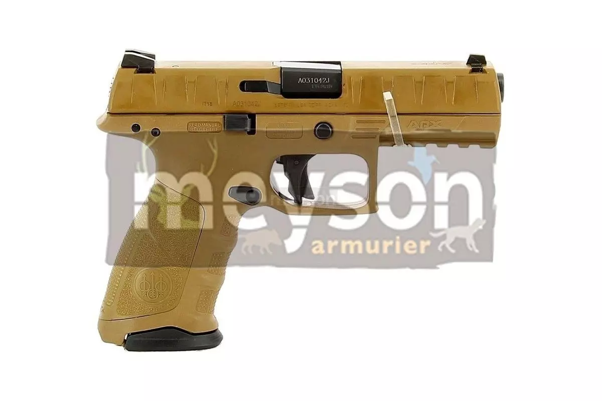 Pistolet semi-automatique Beretta APX Tactical FDE Cerakot calibre 9x19 
