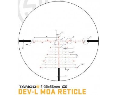 Lunette Sig Sauer TANGO 6 5-30x56 réticule DEV-L MOA 
