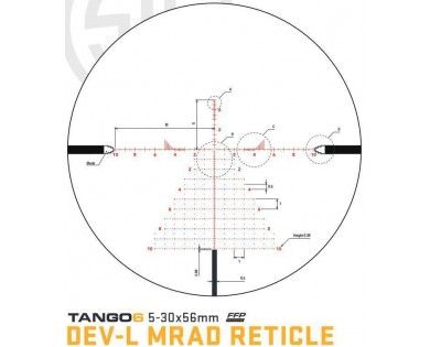 Lunette Sig Sauer TANGO 6 5-30x56 réticule DEV-L MRAD 
