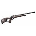 Carabine CZ 457 Thumbhole bois lamellé-collé gris-brun 