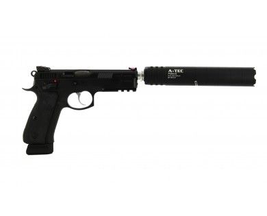 Pistolet CZ 75 SP 01 SHADOW cal 9x19 Fileté avec silencieux A-tec PMM-6 