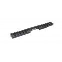 Rail Picatinny CZ noir 25 MOA alu pour CZ 457 