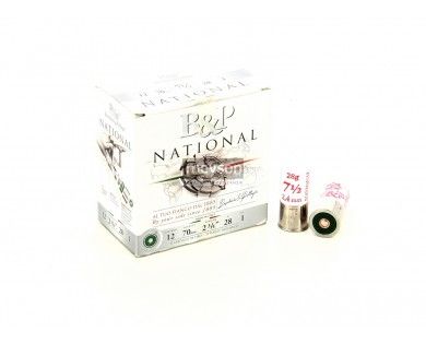 Boîte de 25 cartouches B&P National Cal. 12/70 28G.
