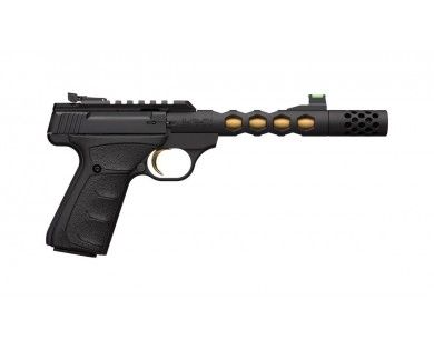 Pistolet Browning Buckmark Vision Black Gold UFX fileté 1/2x28 calibre 22LR 