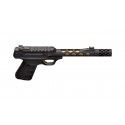 Pistolet Browning Buckmark Vision Black Gold UFX fileté 1/2x28 calibre 22LR 