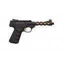 Pistolet Browning Buckmark Vision Black Gold UFX fileté 1/2x28 calibre 22LR 