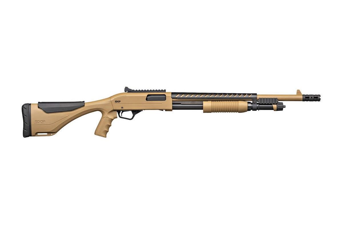 Fusil à pompe Winchester SXP Extreme Dark Earth Defender calibre 12/76 Fusil à pompe Winchester SXP Extreme Dark Earth Defender calibre 12/76