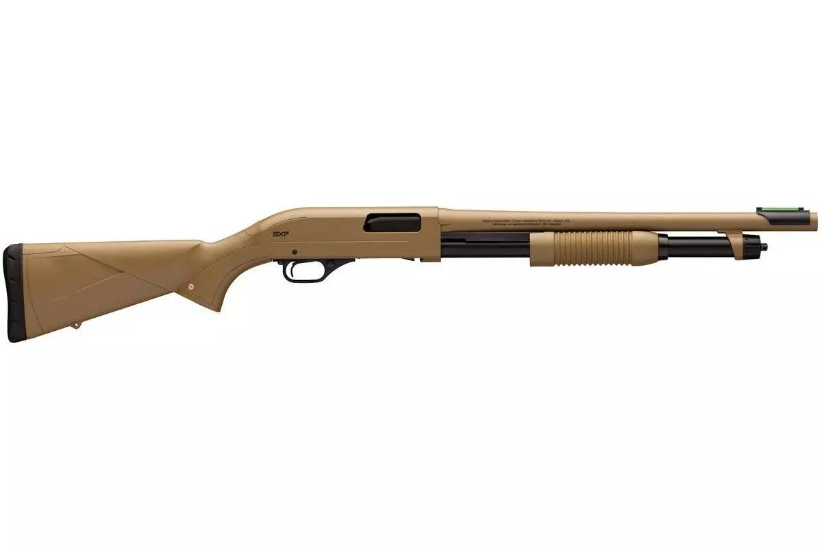 Fusil à pompe Winchester SXP Dark Earth Defender calibre 12/76 