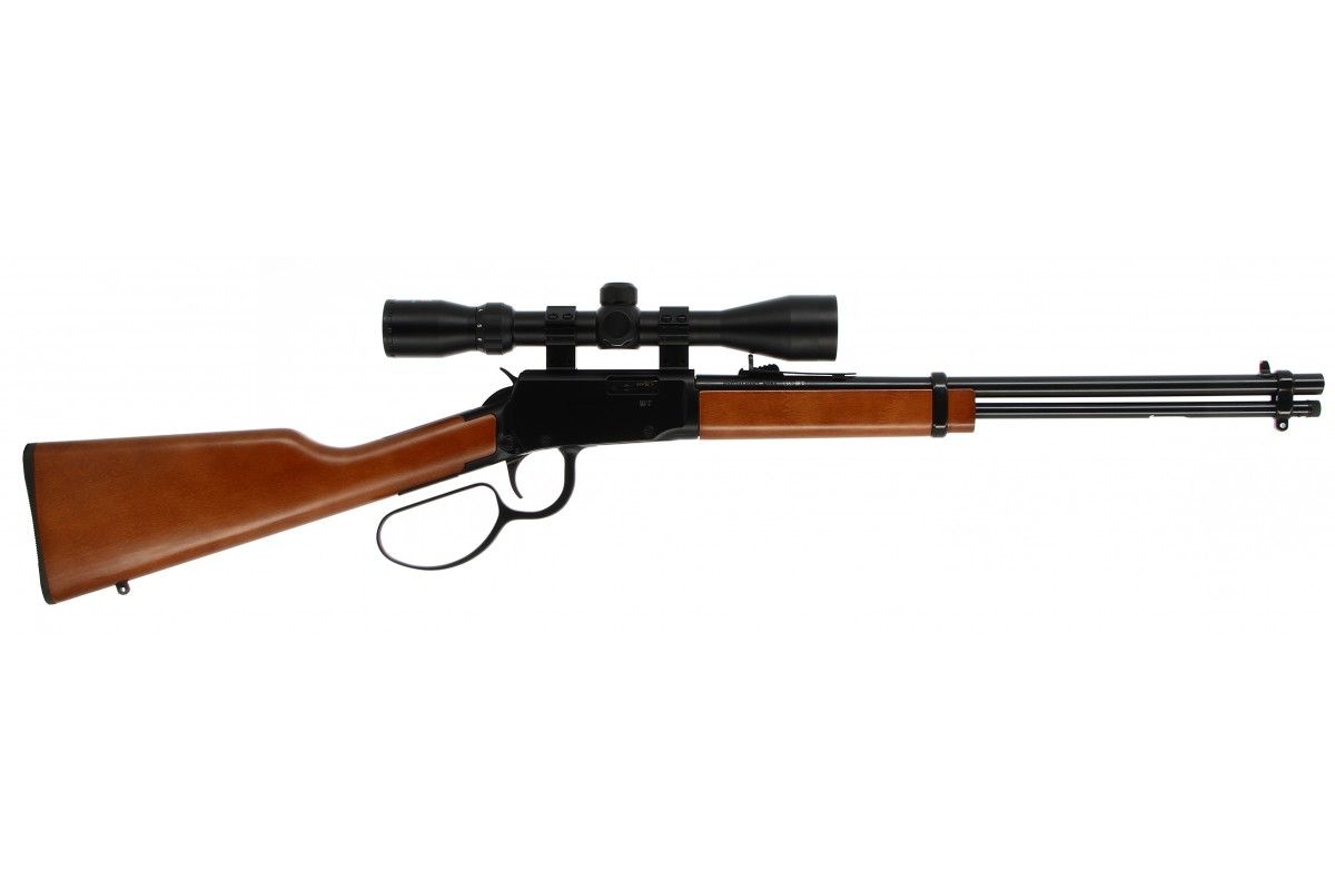 ROSSI RIO BRAVO Bois calibre 22LR 10 coups Canon 46 cm + Lunette 3-9x40 ROSSI RIO BRAVO Bois calibre 22LR 10 coups Canon 46 cm + Lunette 3-9x40