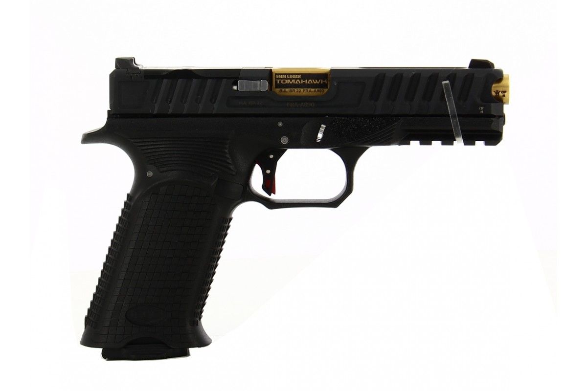 PISTOLET BUL AXE FULL SIZE TOMAHAWK BLACK OPTIC READY CALIBRE 9x19 PISTOLET BUL AXE FULL SIZE TOMAHAWK BLACK OPTIC READY CALIBRE 9x19