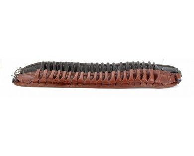 Cartouchière 20 tubes en cuir de vachette doublée Januel 