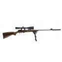 Carabine CZ 457 Luxe bois canon 63 cm cal.22lr + Lunette 6-24x50 + Bipied et silencieux 