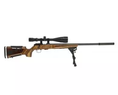 Carabine CZ 457 AT-ONE crosse Boyds en bois lamellé-collé + Lunette 6-24x50 + Bipied et Silencieux 