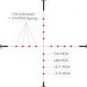 Lunette Hawke Vantage IR 2-7x32 réticule Mil Dot Illuminated 
