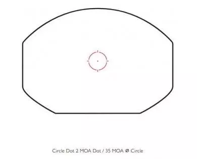 Viseur Hawke REFLEX 1x30 2 MOA montage Weaver réticule Circle Dot 