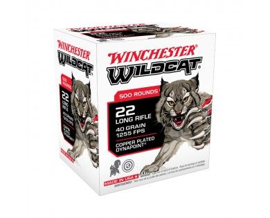 Winchester 22LR WILDCAT 40GR DYNAPOINT X 500 