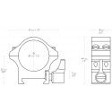 Colliers Hawke Professional 30 mm amovibles acier pour rail Weaver 