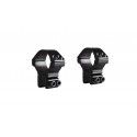 Colliers Hawke Adjustable ±30 MOA alu 30 mm pour rail 9-11 mm 