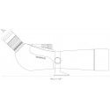 Longue-vue Hawke Endurance ED 20-60x68 coudée 