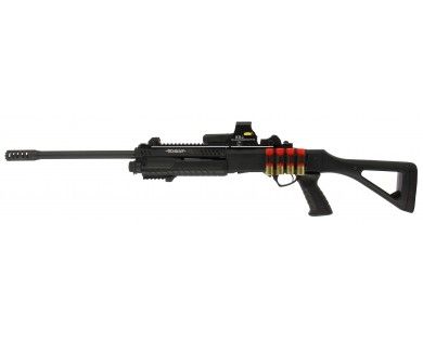 Fusil à pompe Fabarm STF 12 Pistolgrip Canon de 61 cm + Point rouge RTI + Porte cartouches et une boite de Winchester Slug 