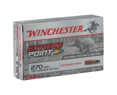 Munitions Winchester 270 Win Extrême Point 130 grains 