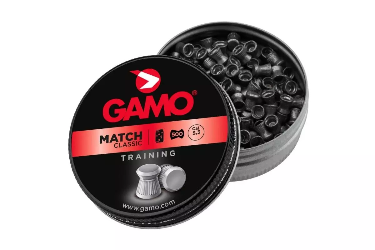 Boîte de 250 plombs Gamo Match Classic calibre 5.5 mm diabolos 