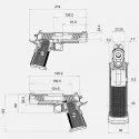 Pistolet Bul Armory SAS II TAC 5" OR calibre 9x19 