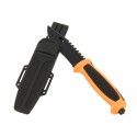 Couteau de survie Meyson Black / Orange Fluo 