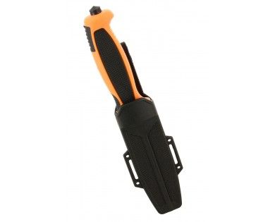 Couteau de survie Meyson Black / Orange Fluo 